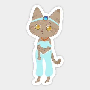 Jasmine cat Sticker